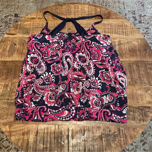 Lands’ End Blouson Tankini Top - Picture 2 of 3